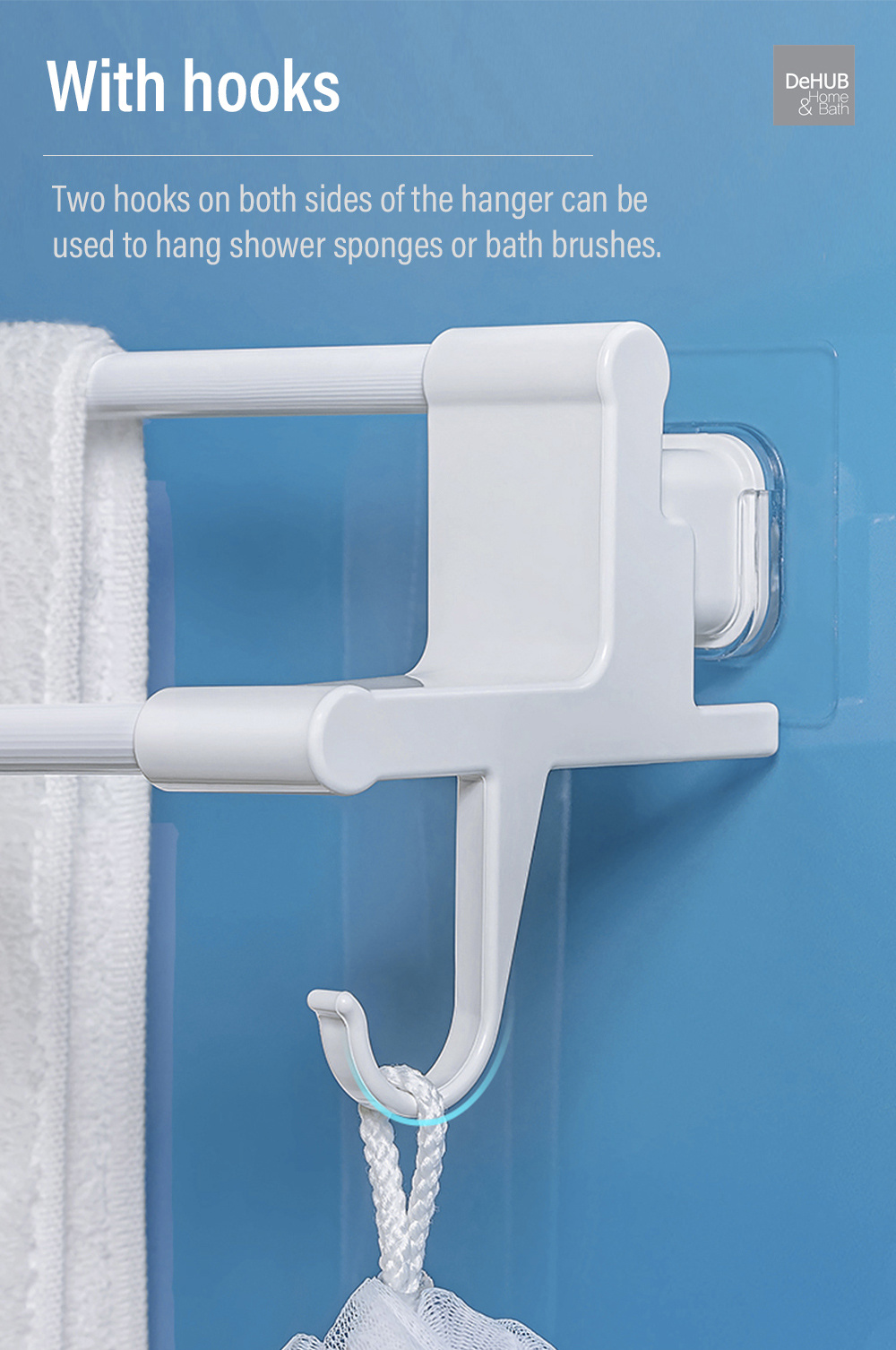 KOREA DeHUB Vacuum Pad Towel Hanger-6